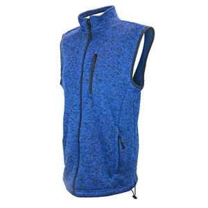 Ocean & Coast Blue Black Fleece Lined Zip Vest L